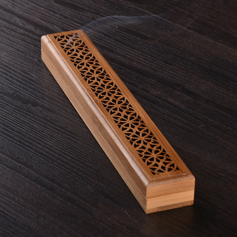 Bamboo Lying Incense Burner Sandalwood Household Incense Stick Hollow Incense Burner Seat