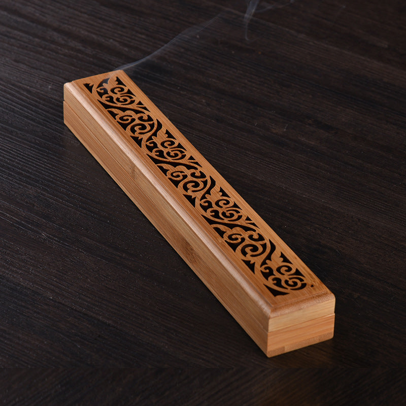 Bamboo Lying Incense Burner Sandalwood Household Incense Stick Hollow Incense Burner Seat