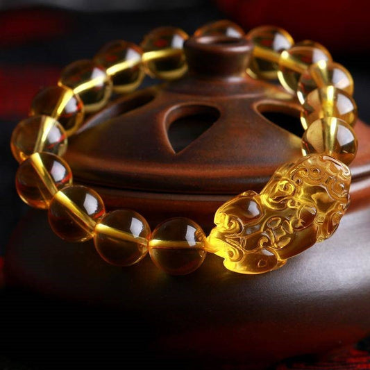 Playing mahjong to win Money, The First Gift of Hu Kaiguang Huang Pixiu fengshui Beads Bracelets Men's Women's BraceletsFor Girls