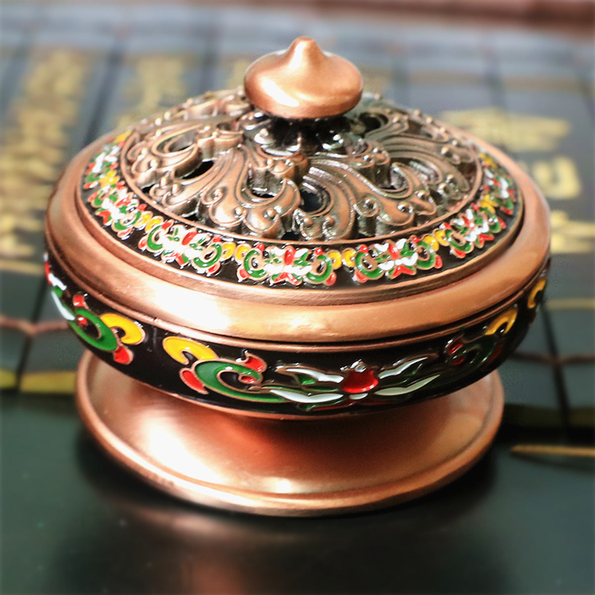 Ancient Alloy Incense Burner, Home Incense Burner Ornaments, Buddhist Supplies Wholesale