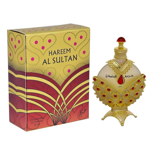 KHADLAJ PERFUMES Hareem Al Sultan Gold Concentrated Perfume Oil For Unisex, 1.18 Ounce*shipping to US,UK, Germany,France, Italy only