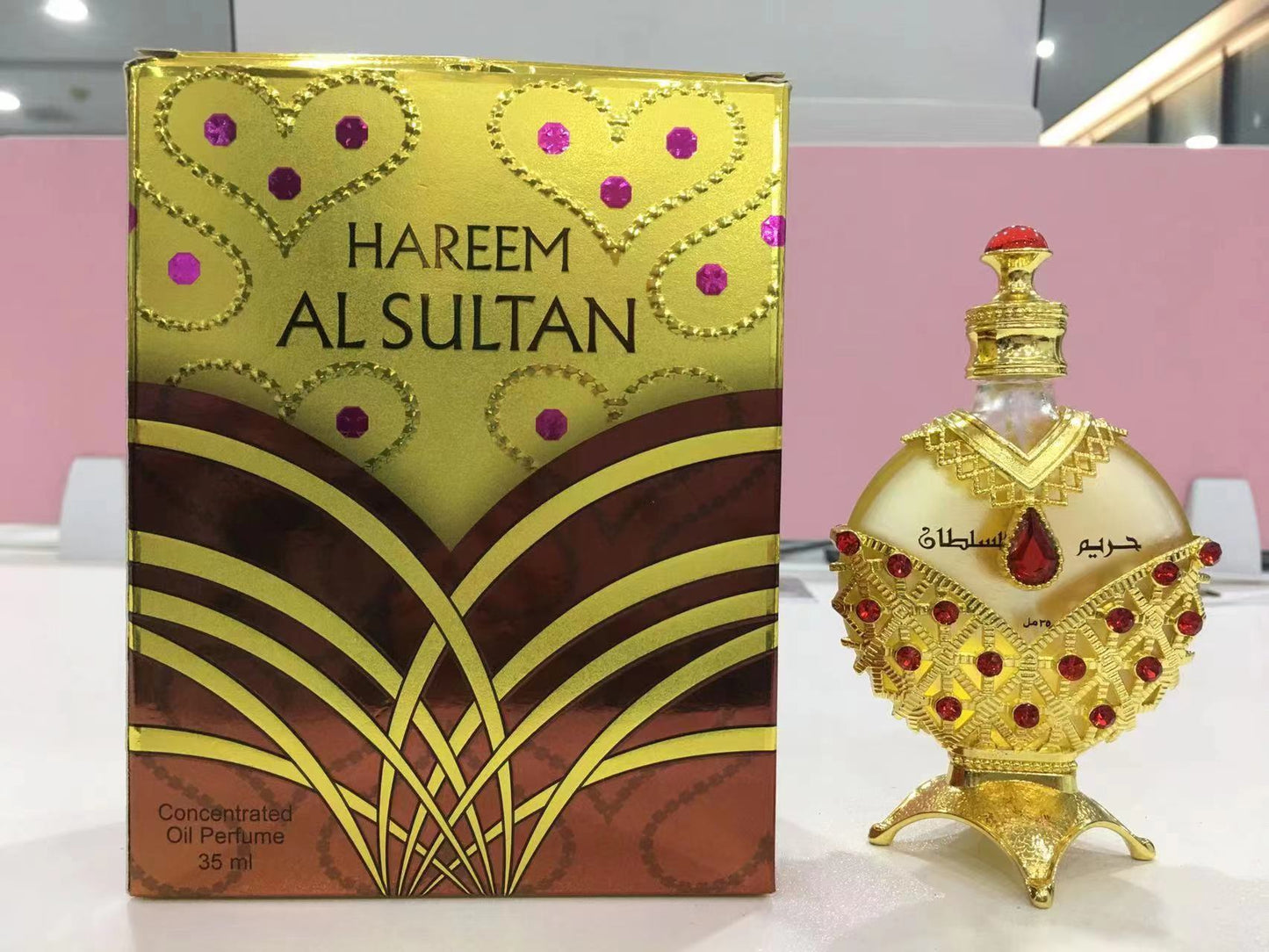 KHADLAJ PERFUMES Hareem Al Sultan Gold Concentrated Perfume Oil For Unisex, 1.18 Ounce*shipping to US,UK, Germany,France, Italy only