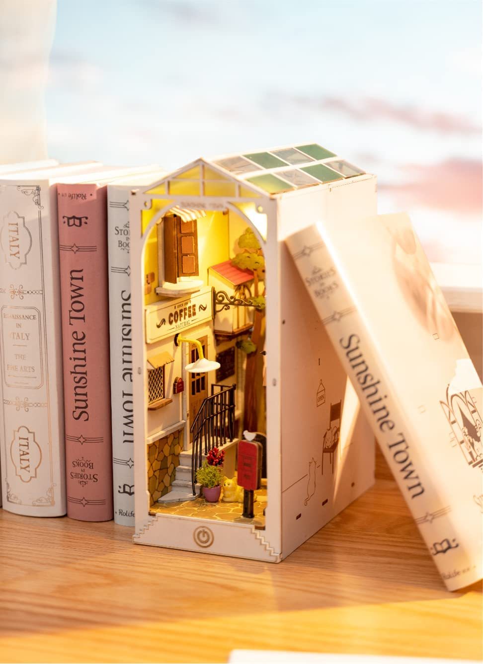 Robotime Rolife Book Nooks Series Stories In Books 4 Kinds DIY Wooden Miniature House Furniture Sakura Densya TGB01 Dropshipping*Shipping to US only