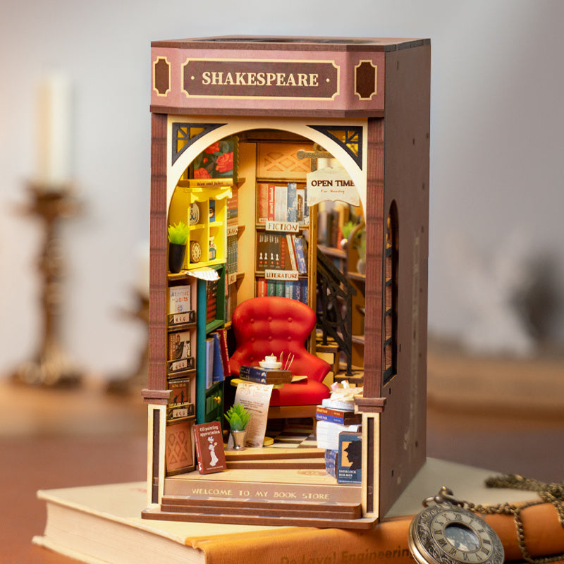 Robotime Rolife Book Nooks Series Stories In Books 4 Kinds DIY Wooden Miniature House Furniture Sakura Densya TGB01 Dropshipping*Shipping to US only