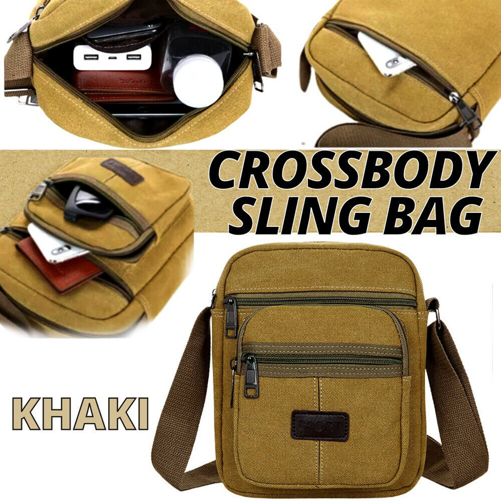 Crossbody Bag Canvas Bags Casual Shoulder Satchel Handbag Pouch Messenger Unisex*Shipping to US only