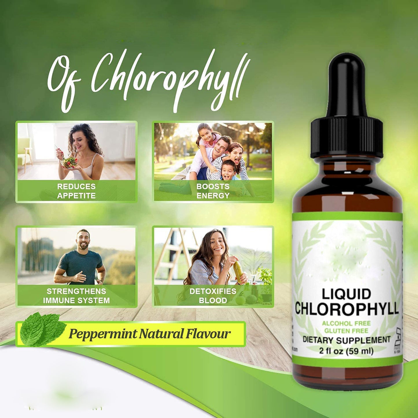 Chlorophyll Liquid Drops