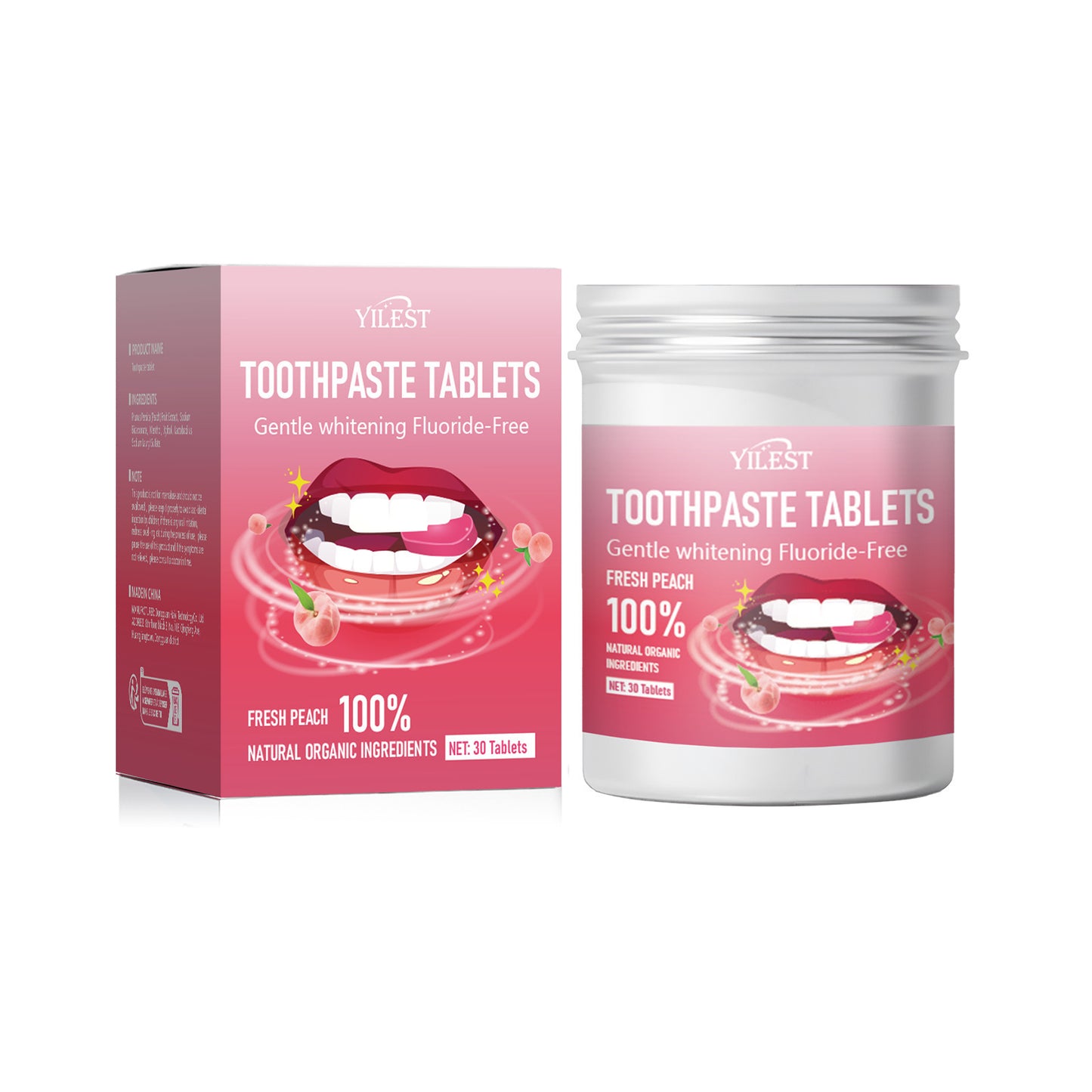 All English Solid Toothpaste Tablets Portable