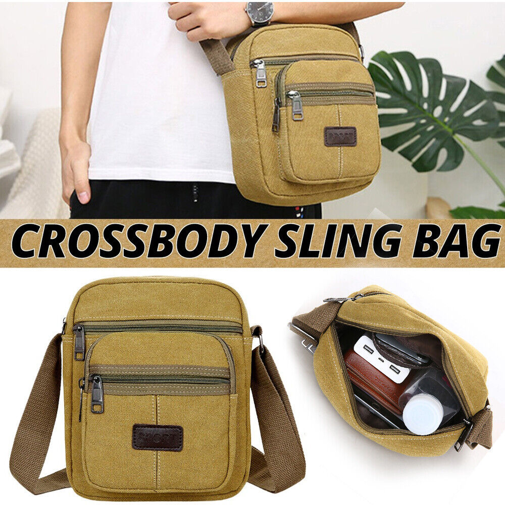 Crossbody Bag Canvas Bags Casual Shoulder Satchel Handbag Pouch Messenger Unisex*Shipping to US only