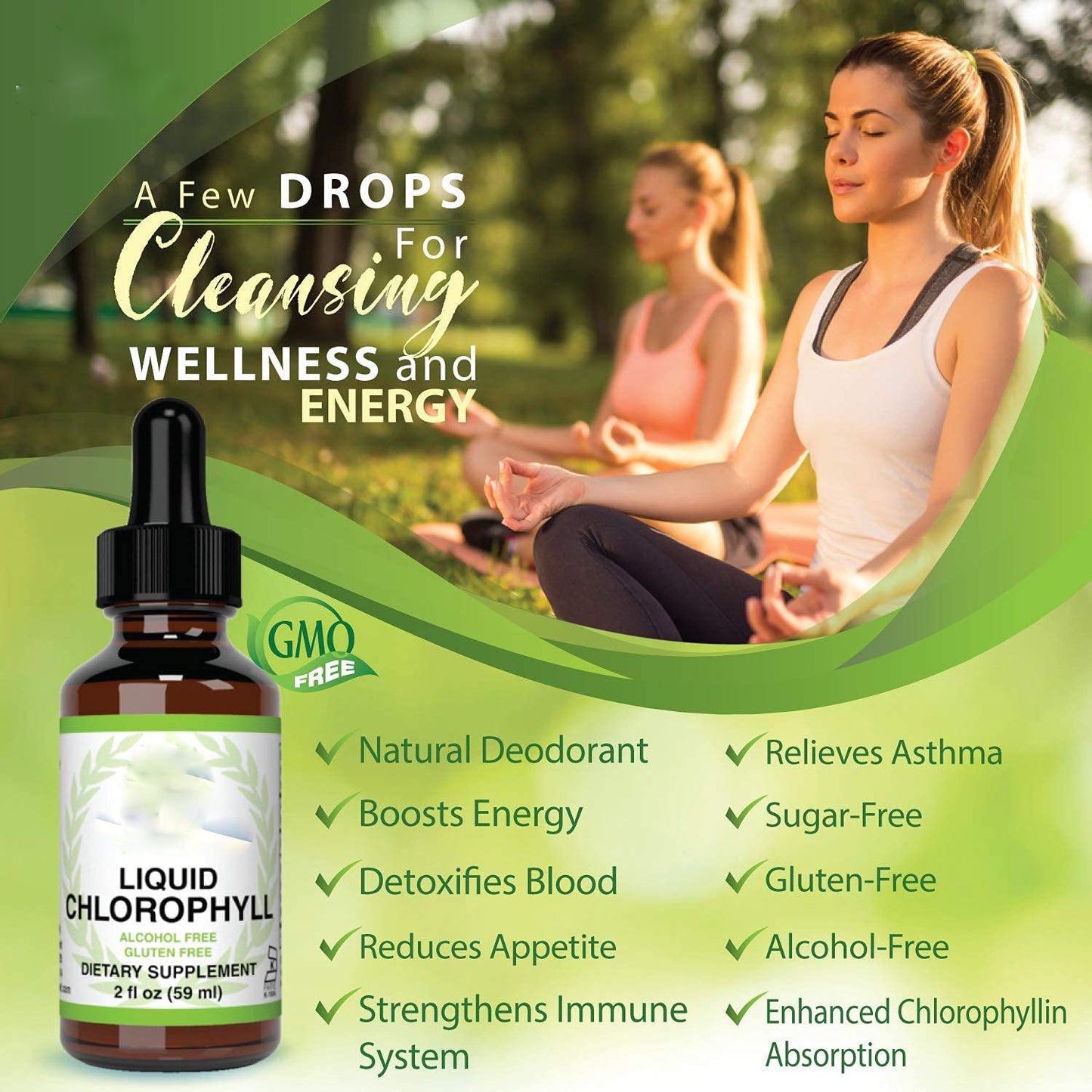 Chlorophyll Liquid Drops