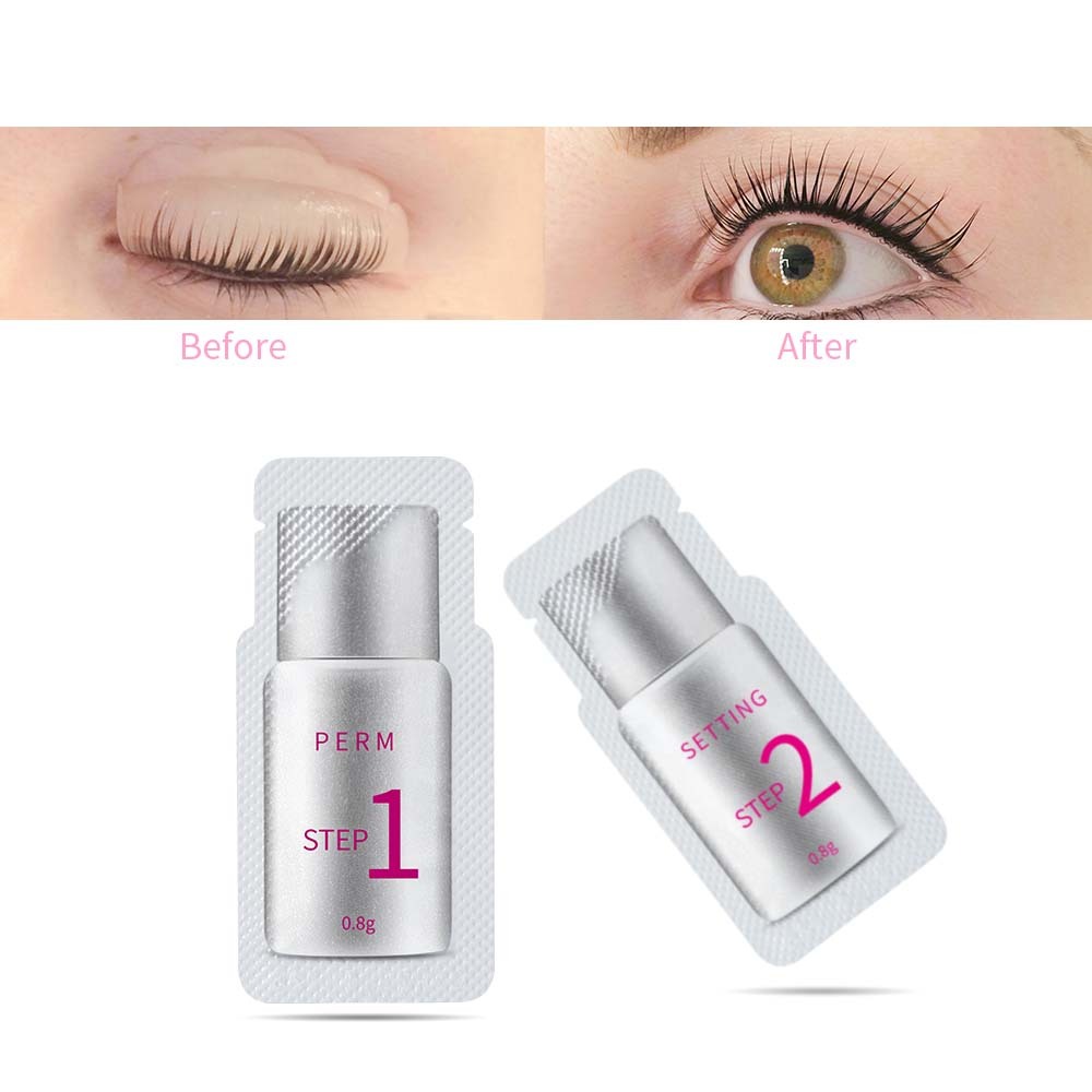 ICONSIGN 10 Pairs Pouch Eyelash Perm Lotion Lashes Lift Quick Perming 5 To 8 Minutes Beauty Makeup Tools*Shipping to Germany only