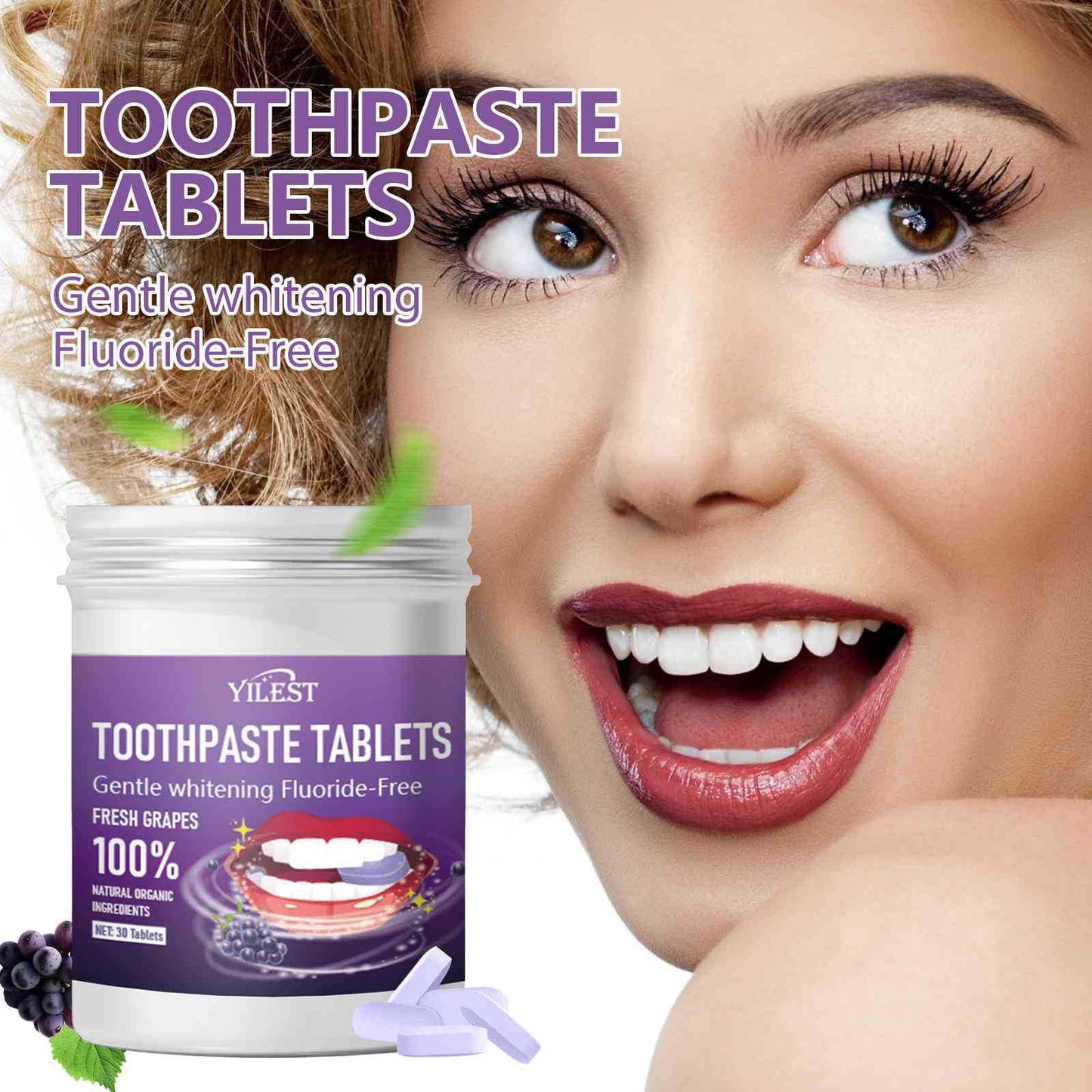 All English Solid Toothpaste Tablets Portable