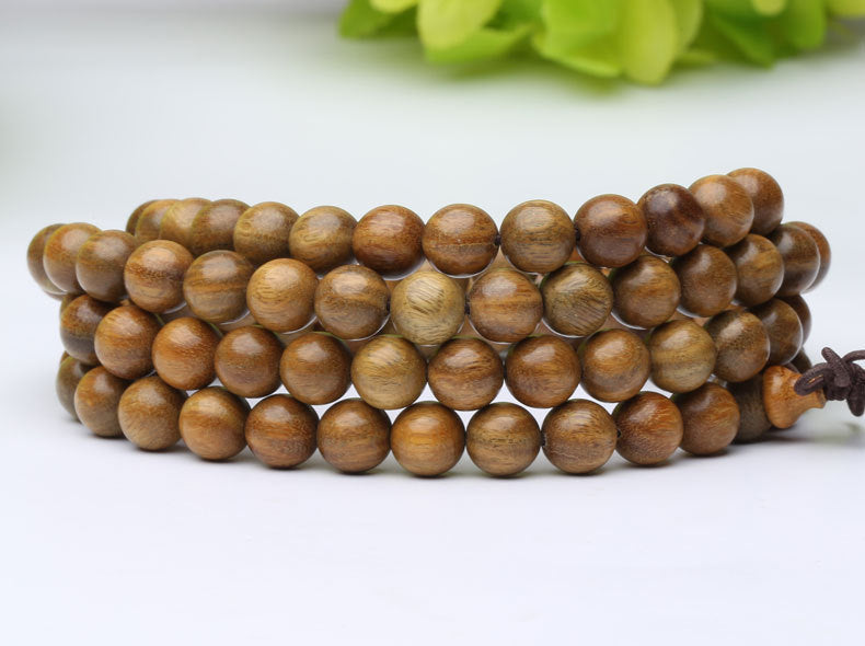 Green Sandalwood Buddhist Bead Bracelet