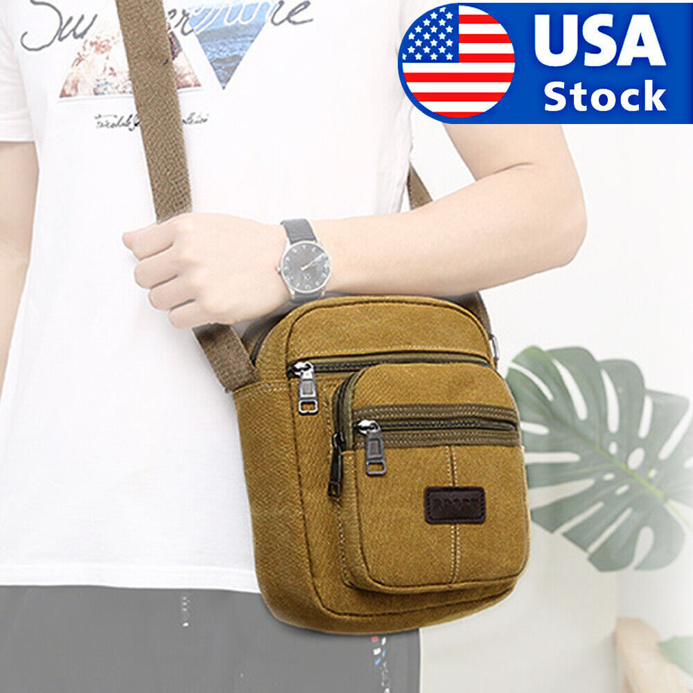 Crossbody Bag Canvas Bags Casual Shoulder Satchel Handbag Pouch Messenger Unisex*Shipping to US only