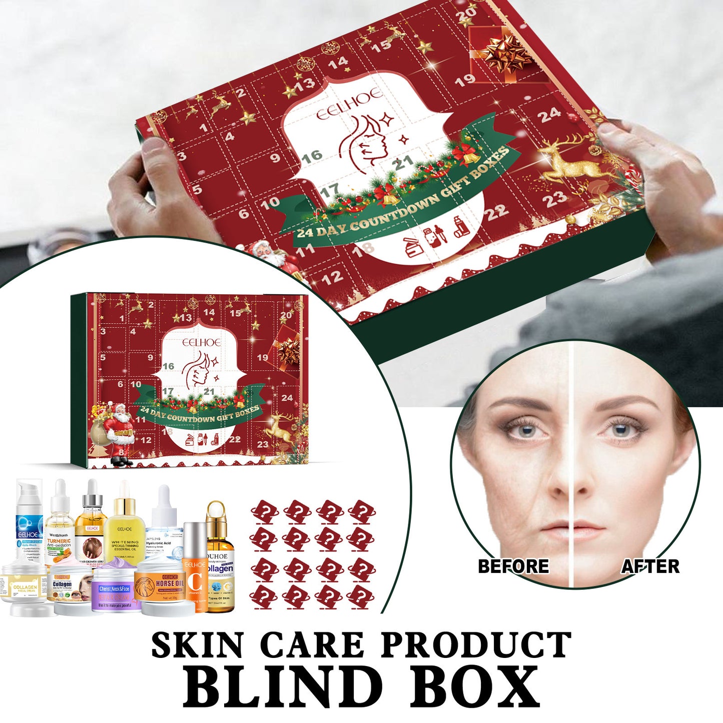 Christmas Beauty Skin Care Blind Box Nourishing Moisturizing Whitening Skin*Shipping to US only