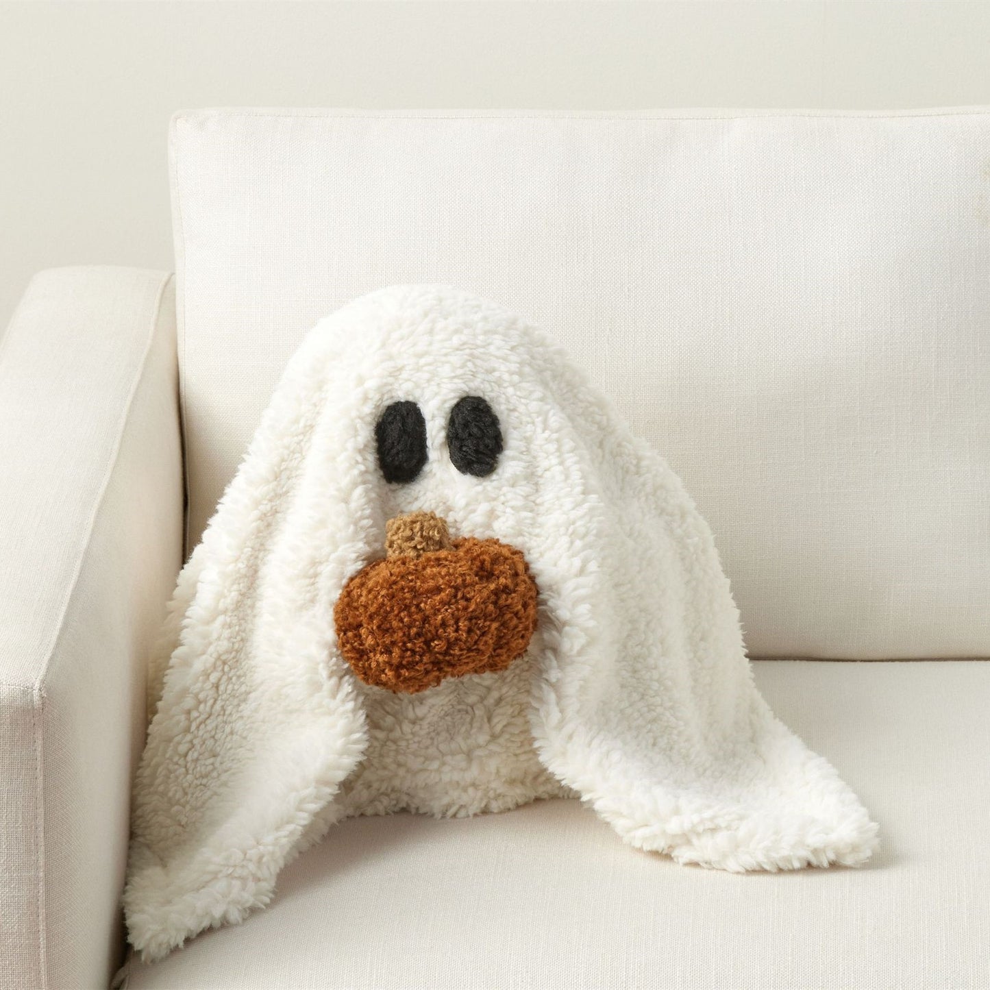 Nuevo Gus el fantasma con almohada de calabaza calabaza de Halloween muñeco de fantasmas cojín de felpa accesorios para el hogar regalos