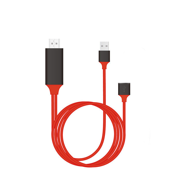 Cable de proyección para teléfono móvil tipo C a HDMI tres en uno