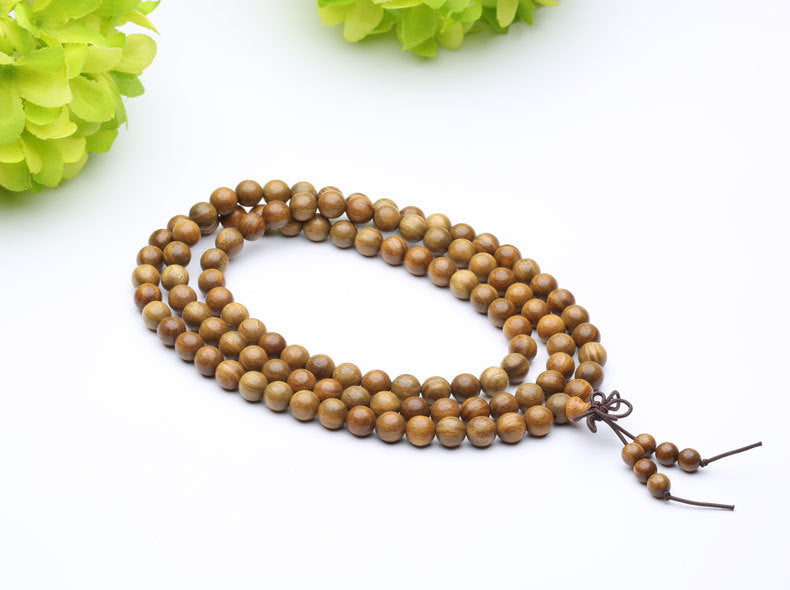 Green Sandalwood Buddhist Bead Bracelet