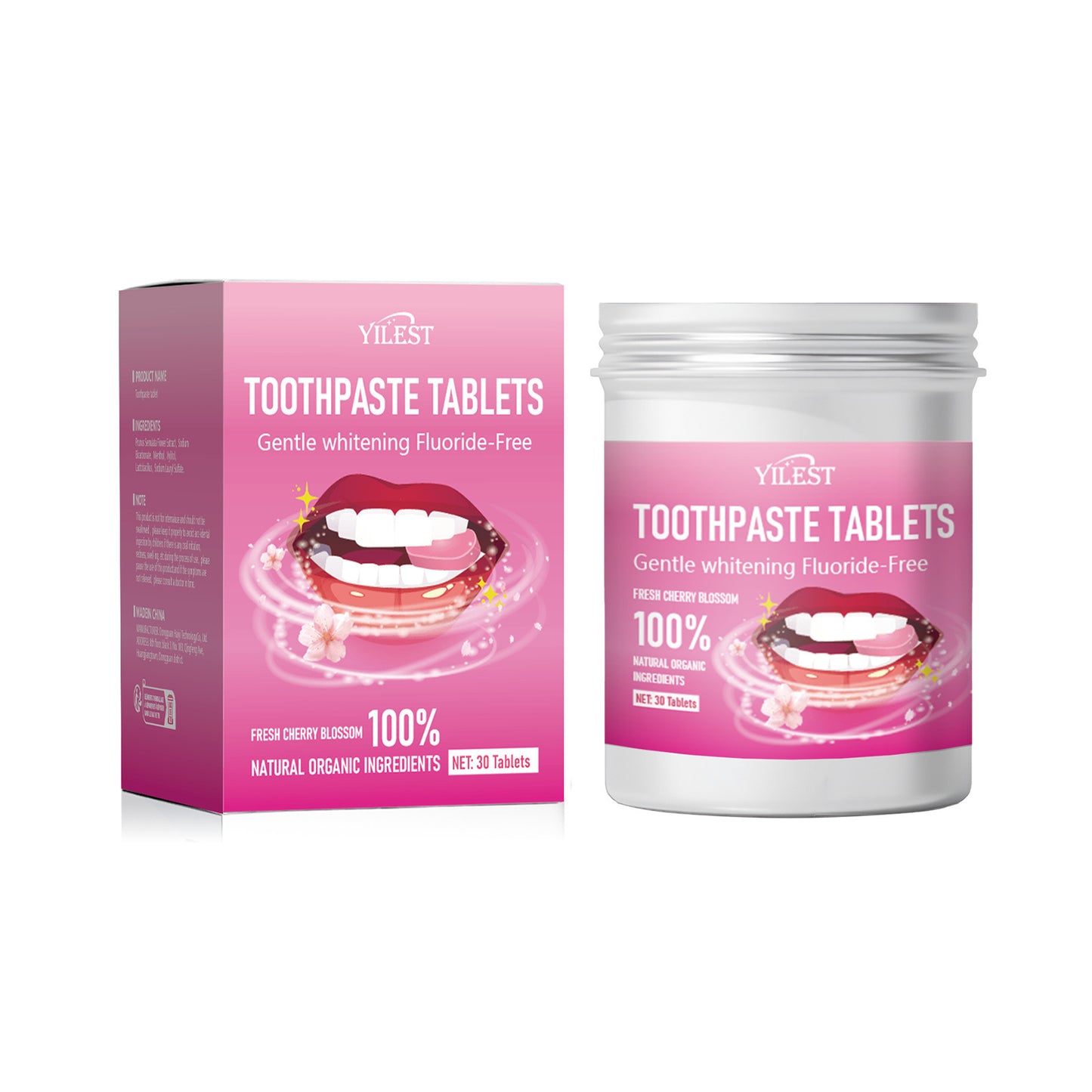 All English Solid Toothpaste Tablets Portable