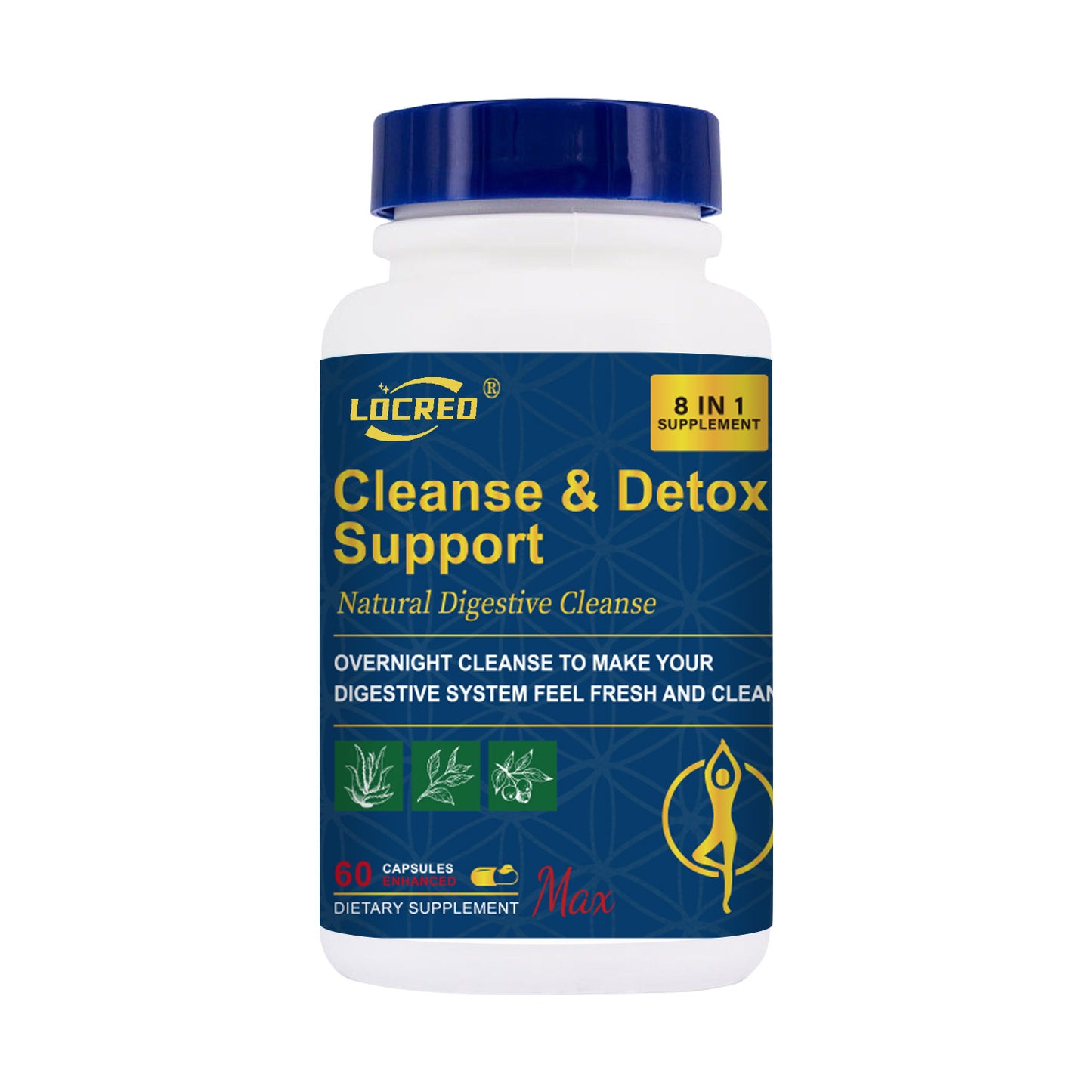 Cleanse & Detox Capsule With Senna Leaf Supports Digestive Health 60 Capsules*Shipping to US only