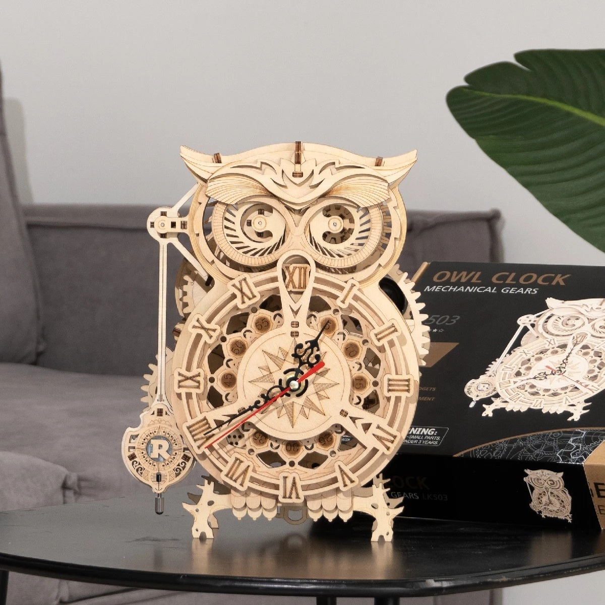 Robotime Rokr Creative DIY Toys 3D Owl Wooden Clock Building Block Kits For Children Christmas Gifts Home Decoration LK503*Shipping to Germany only