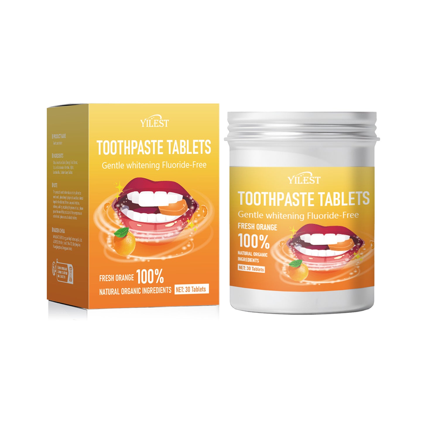 All English Solid Toothpaste Tablets Portable