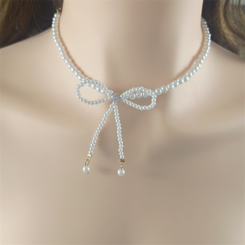 Collar de perlas con lazo Súper Hada