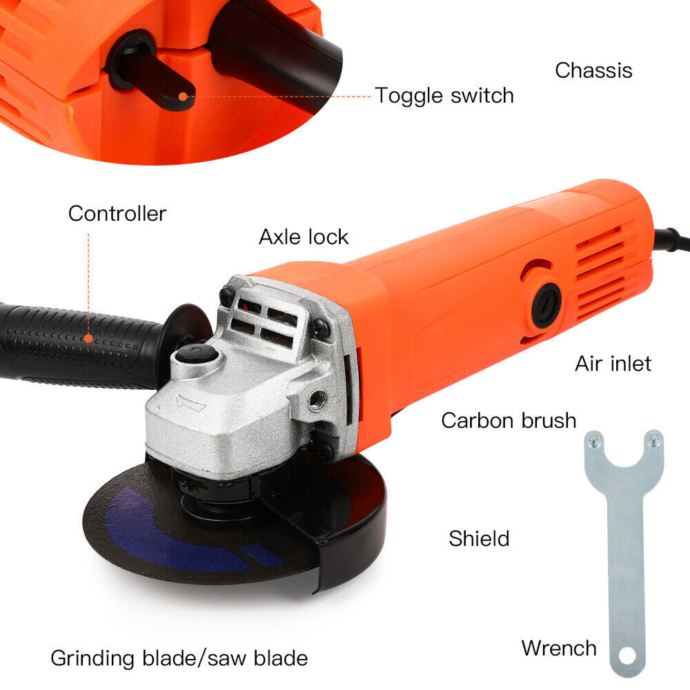 Electric Angle Grinder Heavy Duty Cutting Grinding*Shipping to UK only