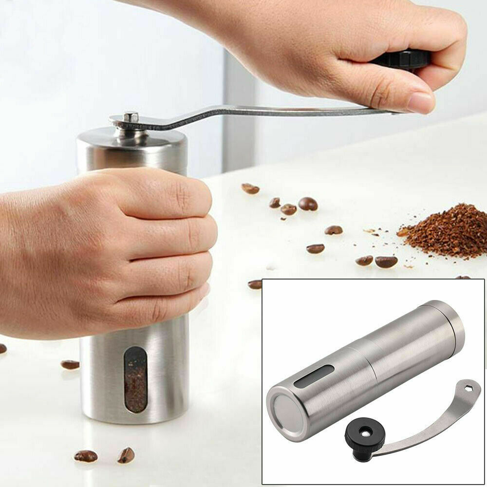 Hand Crank Pepper Conical Burr Grinder Coffee Beans Mill Muller Stainless Steel*Shipping to Germany only