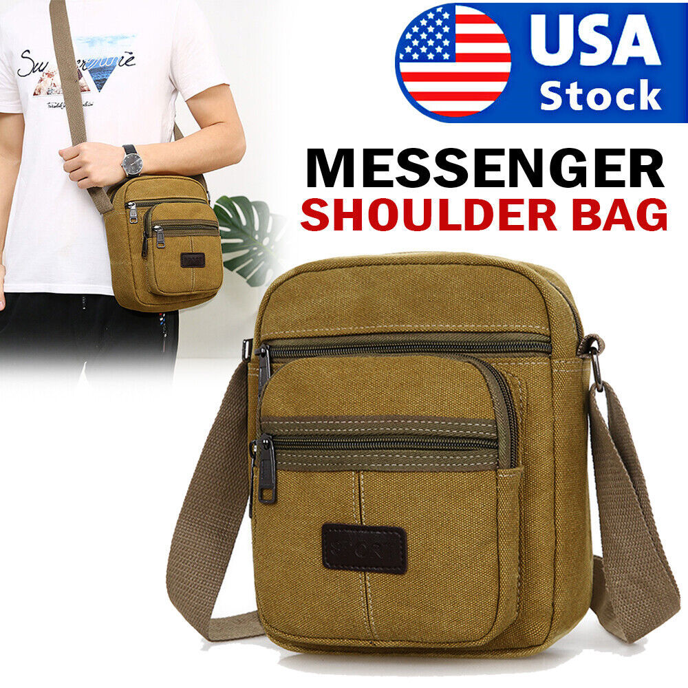 Crossbody Bag Canvas Bags Casual Shoulder Satchel Handbag Pouch Messenger Unisex*Shipping to US only